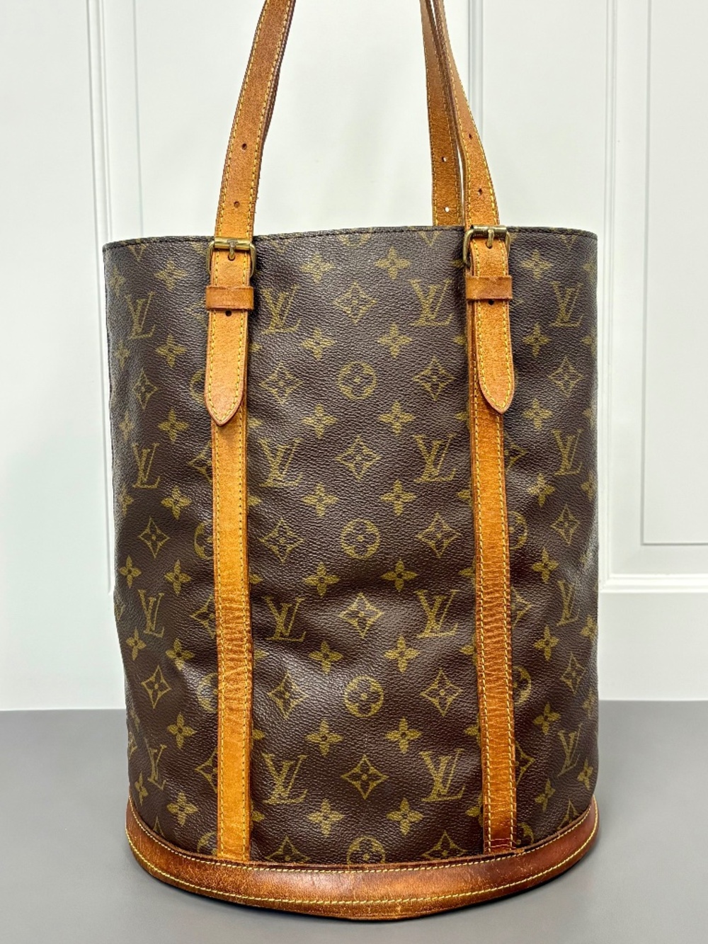 Vintage Louis Vuitton Monogram Bucket Bag GM New Lining